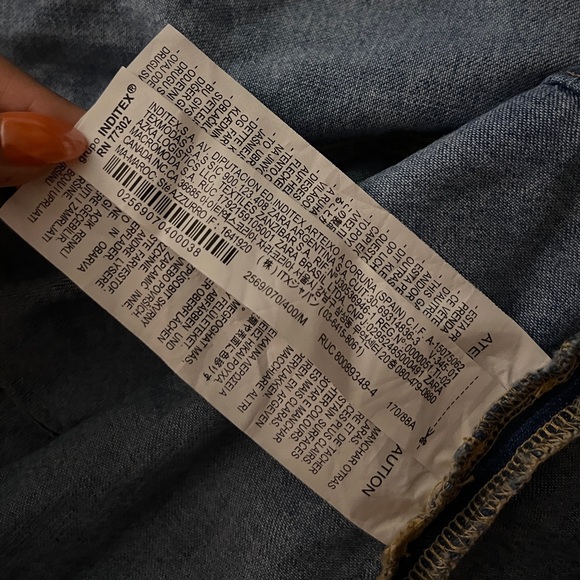 ZARA| DENIM WRAP HALTER - Picture 7 of 7